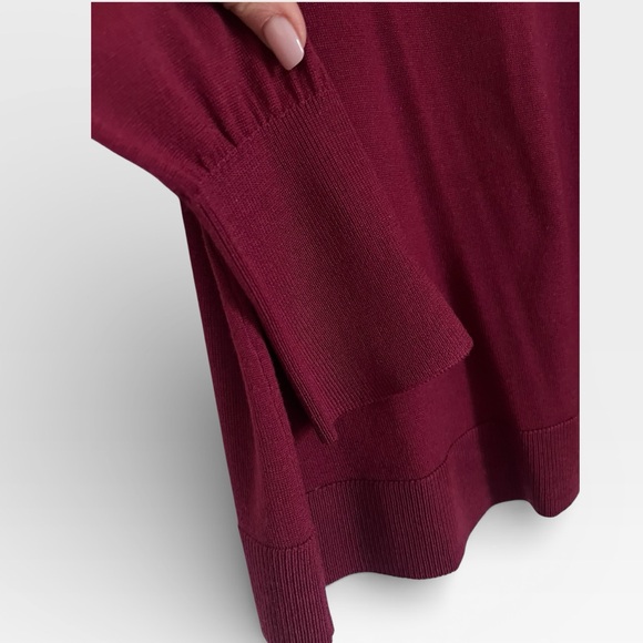 J. Jill Rich Cranberry Long Sleeve Top - Picture 4 of 10